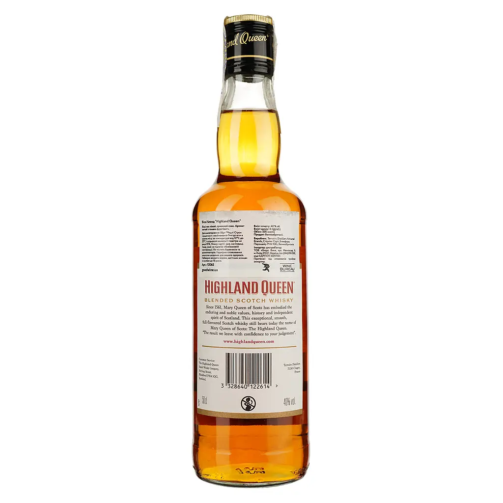 Віскі Highland Queen Blended Scotch Whisky, 40%, 0,5 л (12065) - фото 2