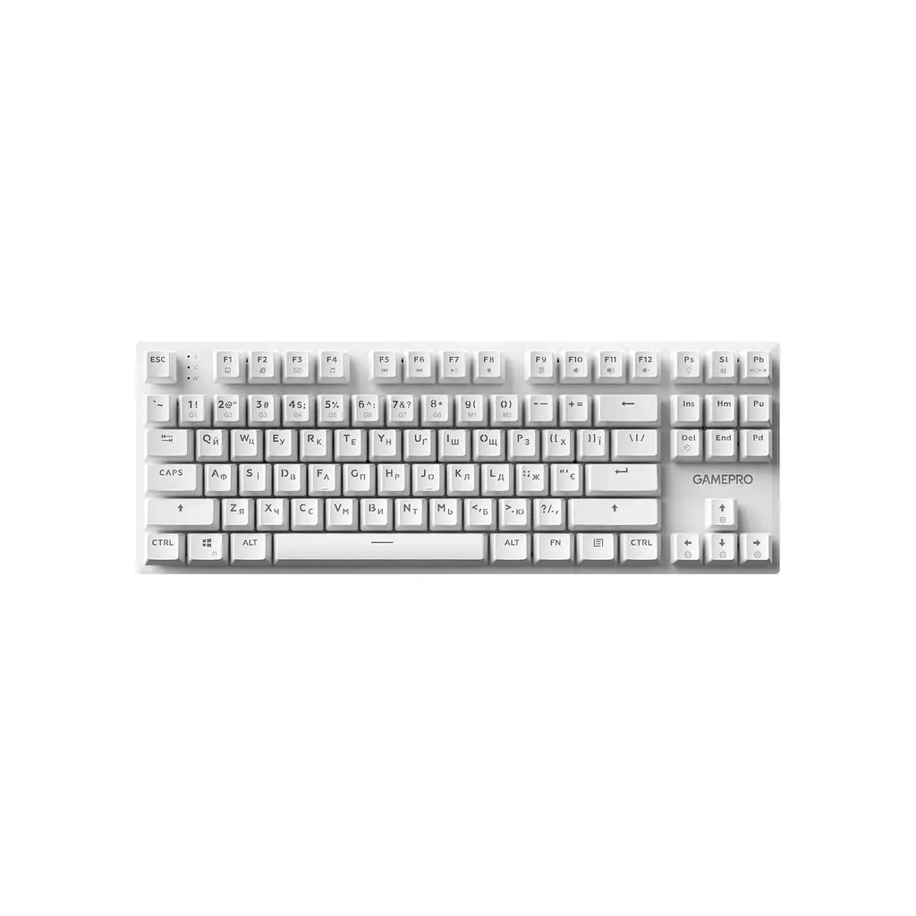 Клавіатура GamePro Genesis Joker MK124W Outemu Red Switch USB UA White (MK124W) - фото 7