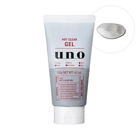 Гель Uno FineToday Hot Clear Gel для глибокого очищення з термоефектом для чоловічої шкіри 120 г - фото 3