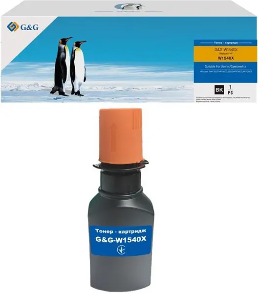 Картридж тонерний G&G для HP LJ Tank MFP 1602/1604/2602/2604 аналог W1540X Black ( 5000 сторінок) (G&G-W1540X)