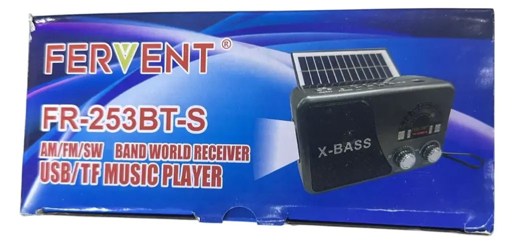 Портативный радиоприемник FERVENT FR-251BT-S – Bluetooth FM/AM/SW USB/TF аккумуляторный - фото 4