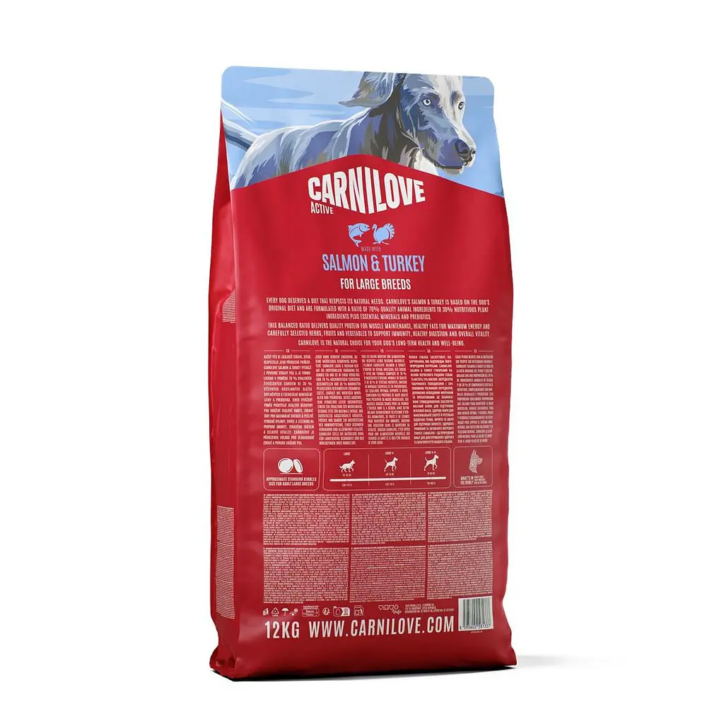 Сухий корм для cобак великих порід Carnilove Active Salmon & Turkey Large Breed суперпреміум лосось та індичка 12 кг - фото 2