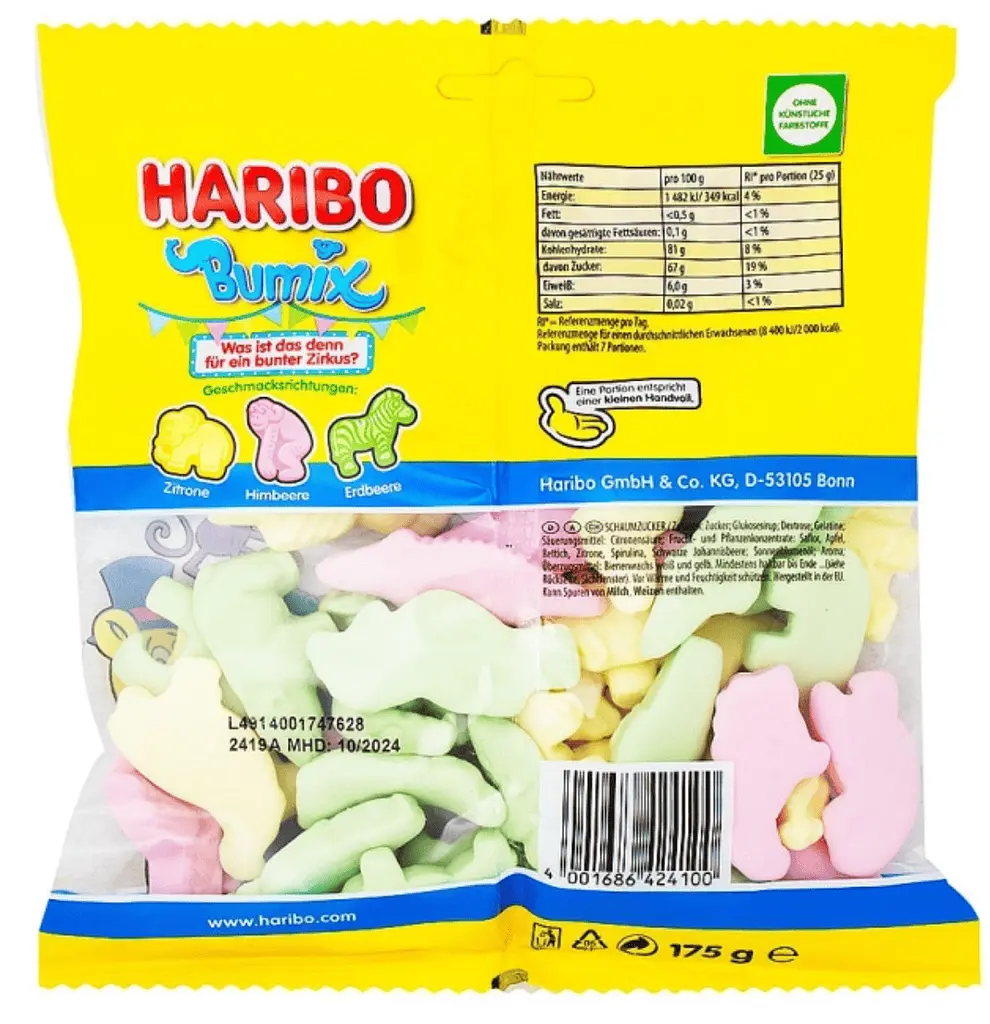 Жевательные конфеты Haribo Bumix 175г - фото 3