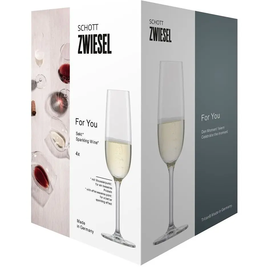 Набір келихів для ігристого вина Schott Zwiesel For You 210 мл 4 шт. (121872) - фото 3