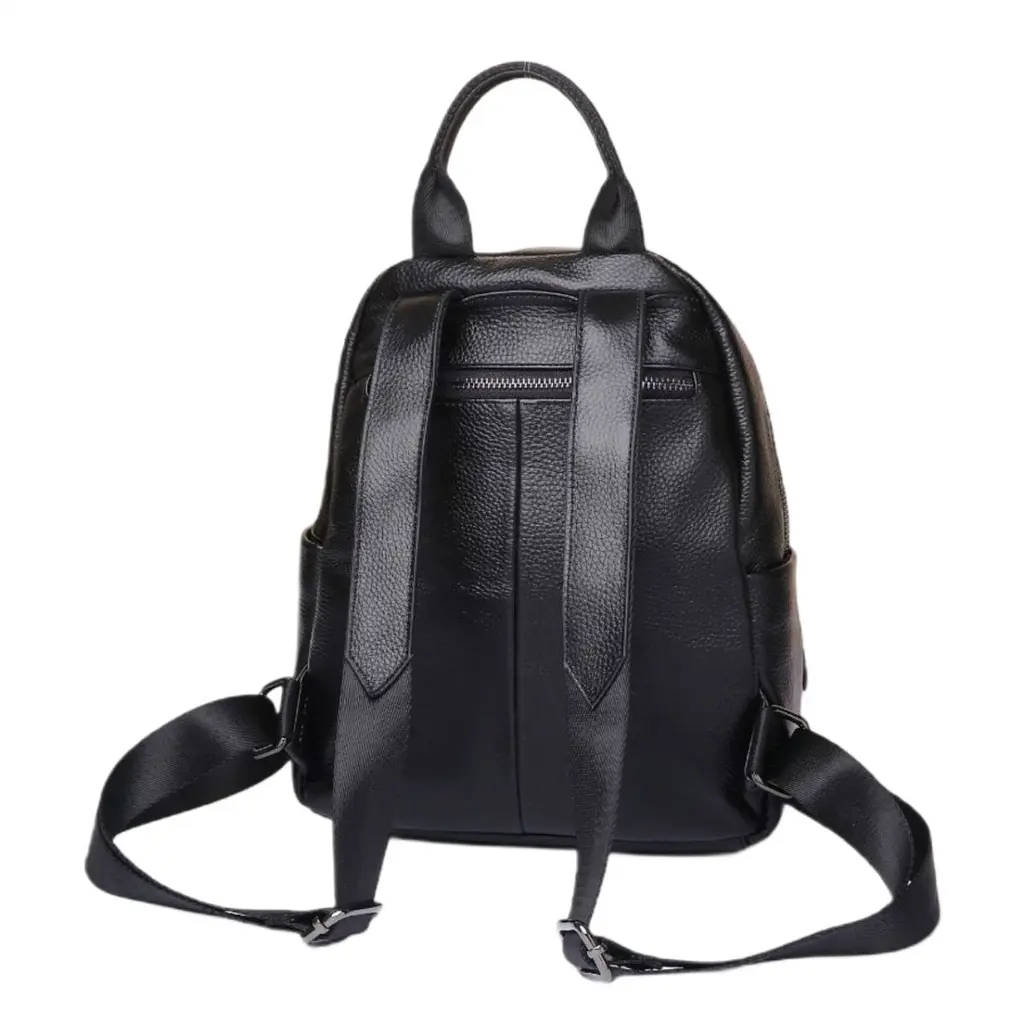 Жіноча сумка-рюкзак наплічний на кожен день 31х27х15 Tiding Bag чорний - фото 3