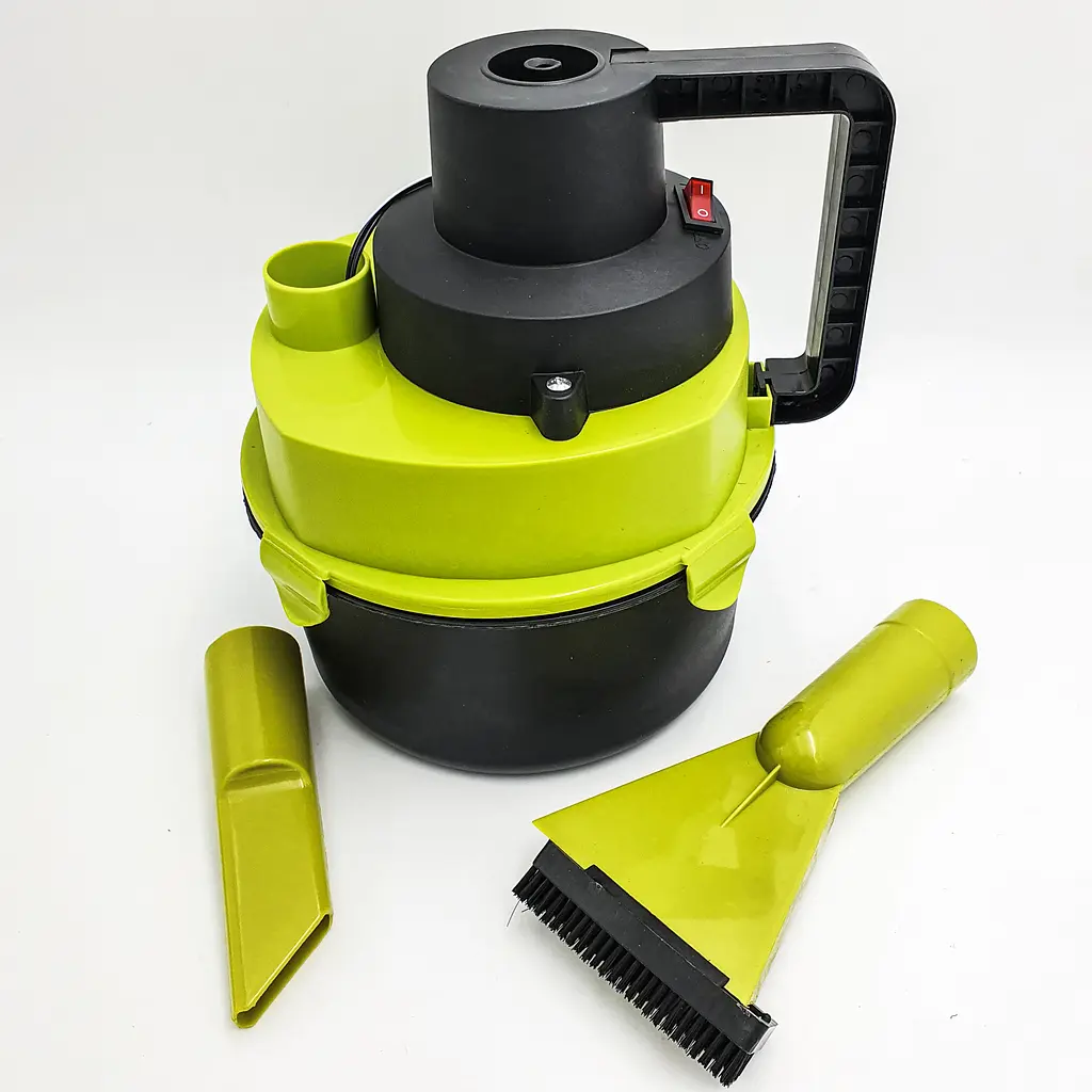 Автомобільний пилосос із функцією насоса 2 в 1 від прикурювача 12В Black Wet & Dry Auto Vacuum Cleaner зелений - фото 6