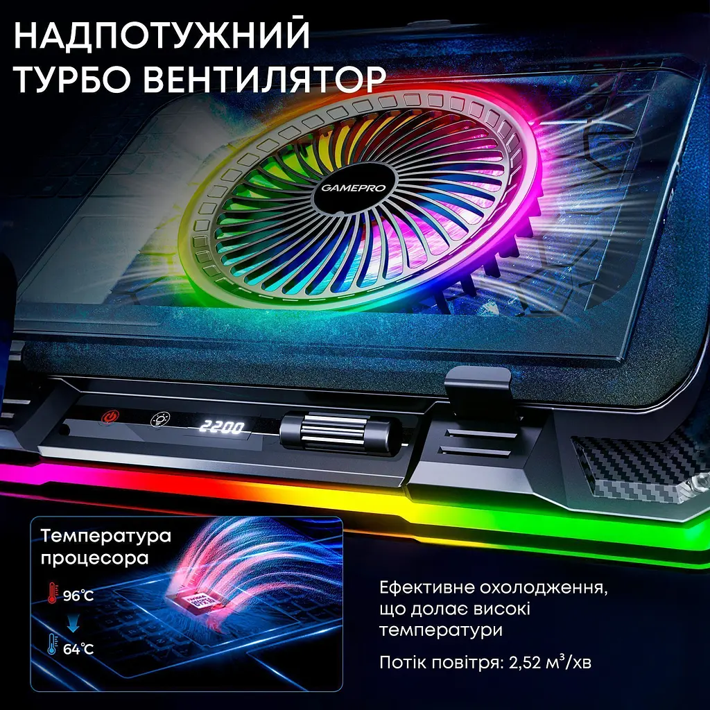 Підставка для ноутбука GamePro CP950 [140377] - фото 8