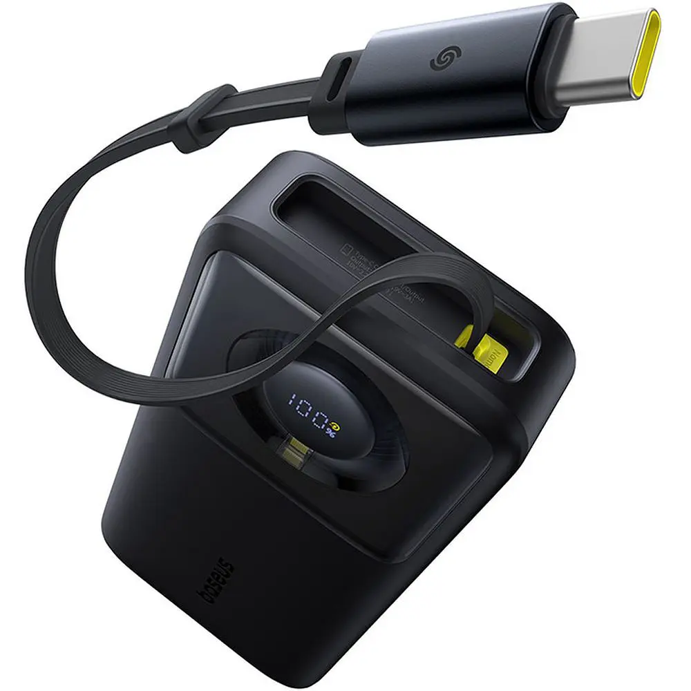 Внешний аккумулятор Baseus 65W 20000 mAh Free2pull Retractable For Macbook Laptop - фото 8