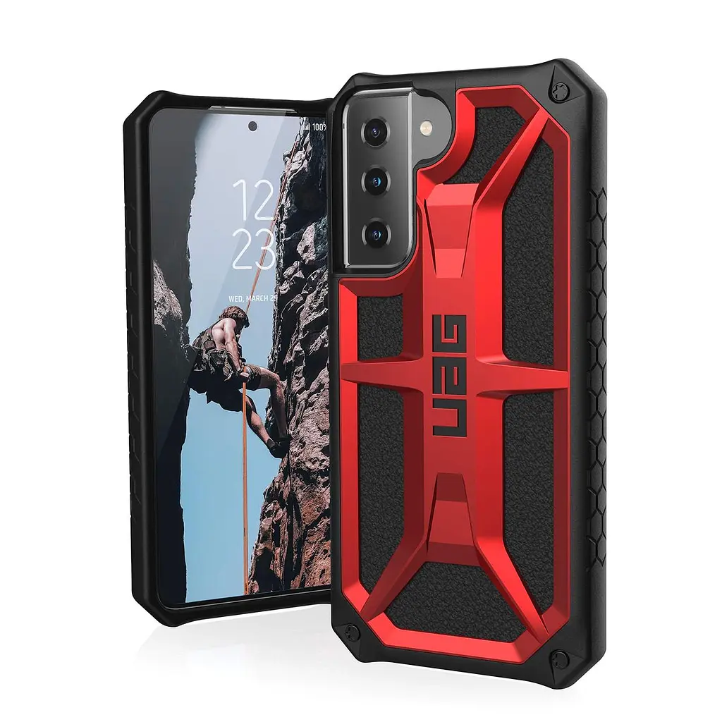 Чохол протиударний UAG Monarch Original (212821119494) Samsung Galaxy S21 Plus (6.7") Crimson - фото 5