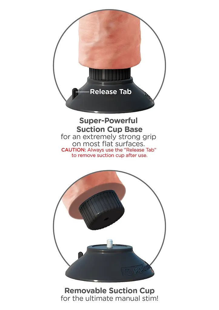 Вібратор Pipedream Vibrating Cock 22.8 см тілесний - фото 4