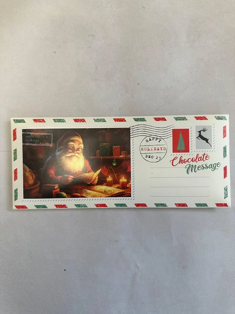 Шоколад Adikam Chocolate Message Листівка Санти 90 г