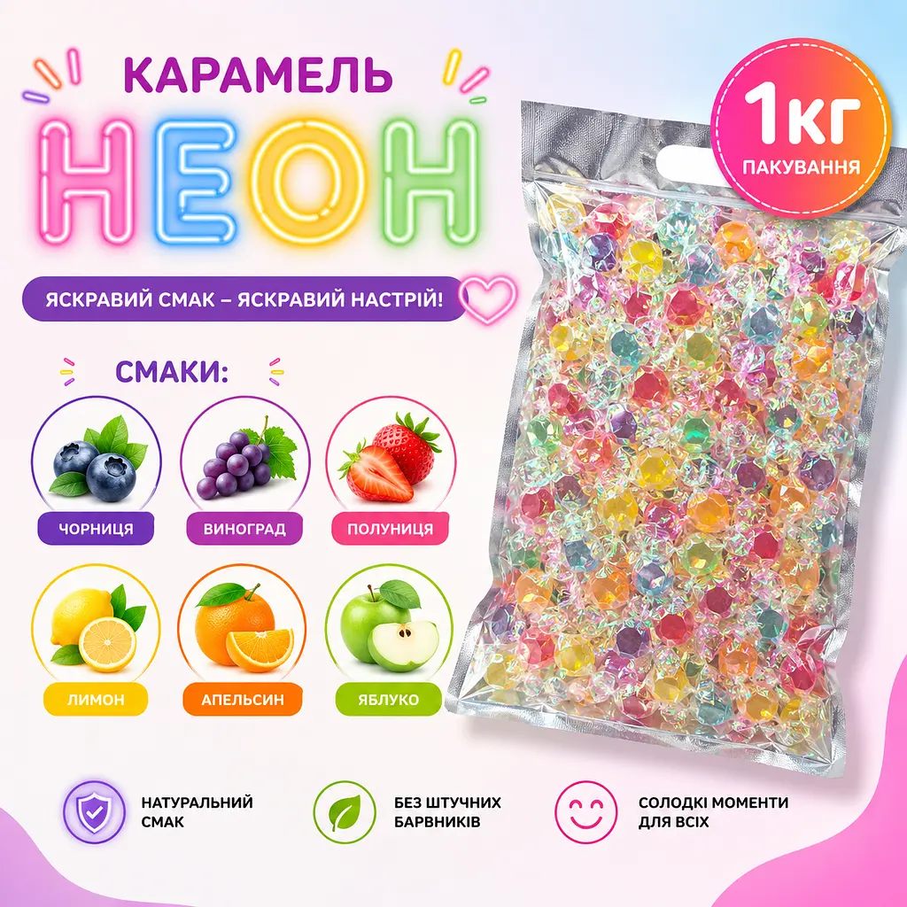 Карамель НЕОН 1 кг - фото 2