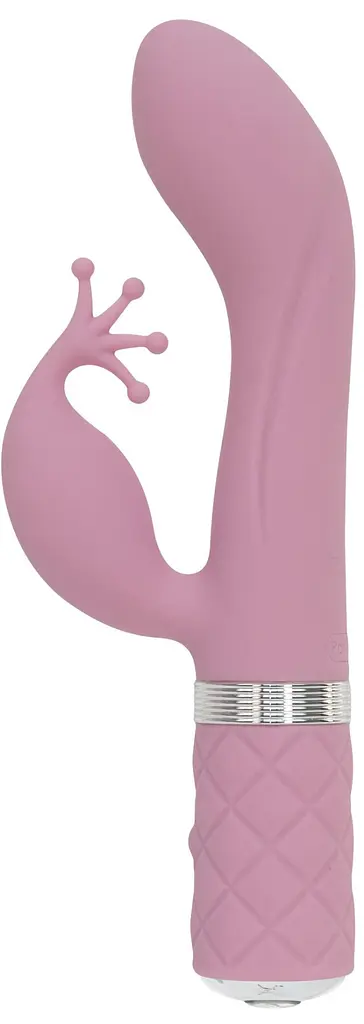Вібратор-кролик Pillow Talk Kinky Pink Розкішний з кристалом Сваровскі, 21 см рожевий