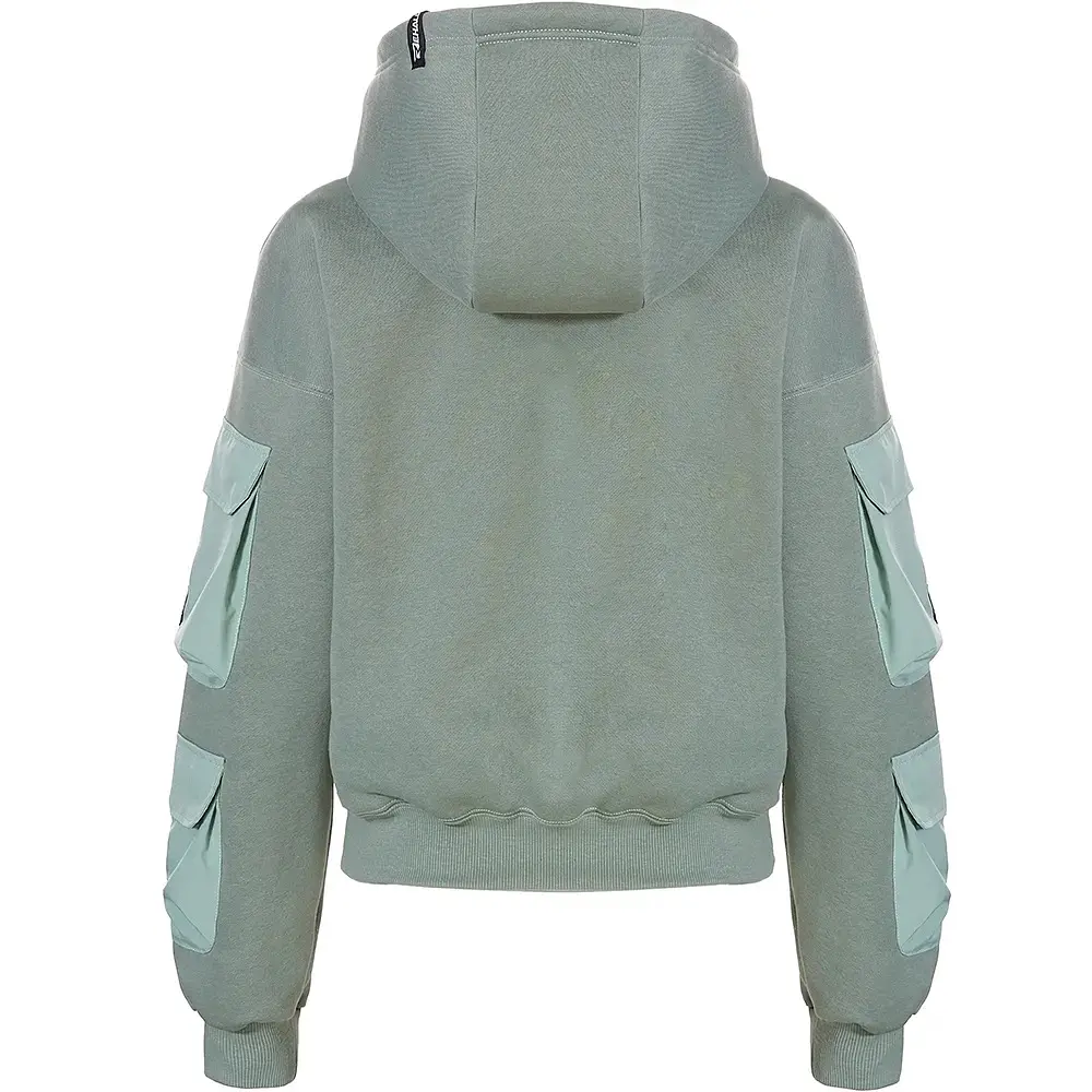 Толстовка Rehall Cargi Womens XL Сірий-Зелений - фото 2