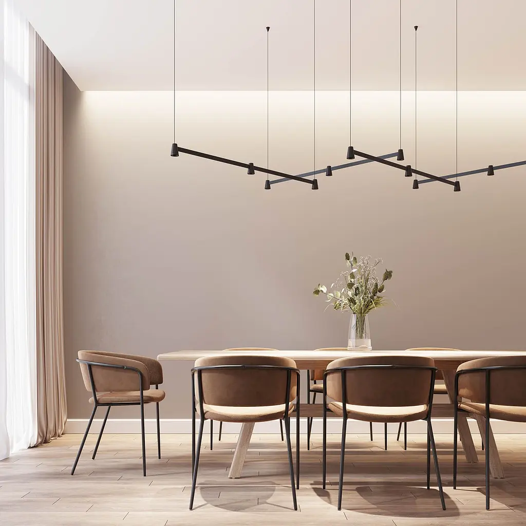 Підвісний світильник Skarlat RHL7741 3x5W BK 3000K - фото 2