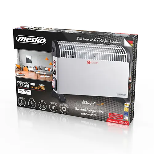Конвектор Mesko MS 7741 White - фото 8