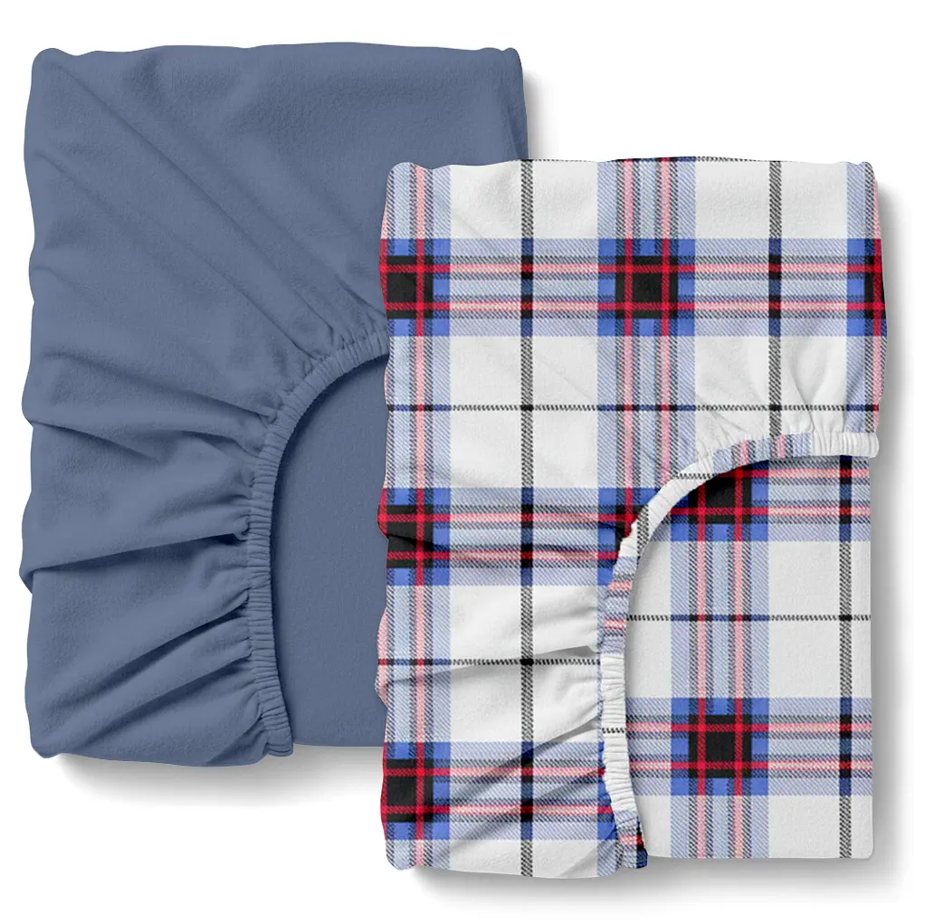 Набір простирадло на резинці фланель 200х220 ROYAL TARTAN COSAS (4822052489451)