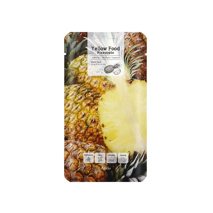 Маска тканинна для обличчя Esfolio Yellow Food Pineapple
