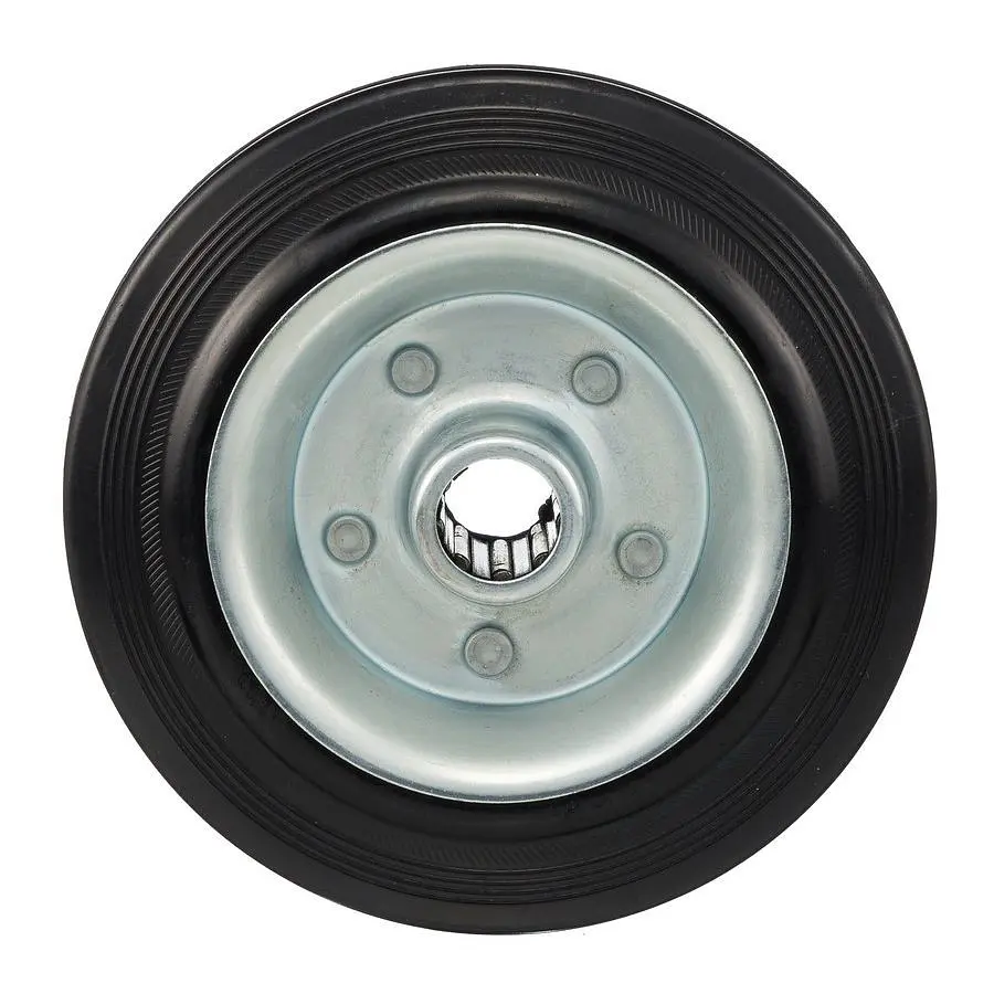Колесо Vorel з чорної гуми 125 мм навантаження 100 кг (87453) - фото 2