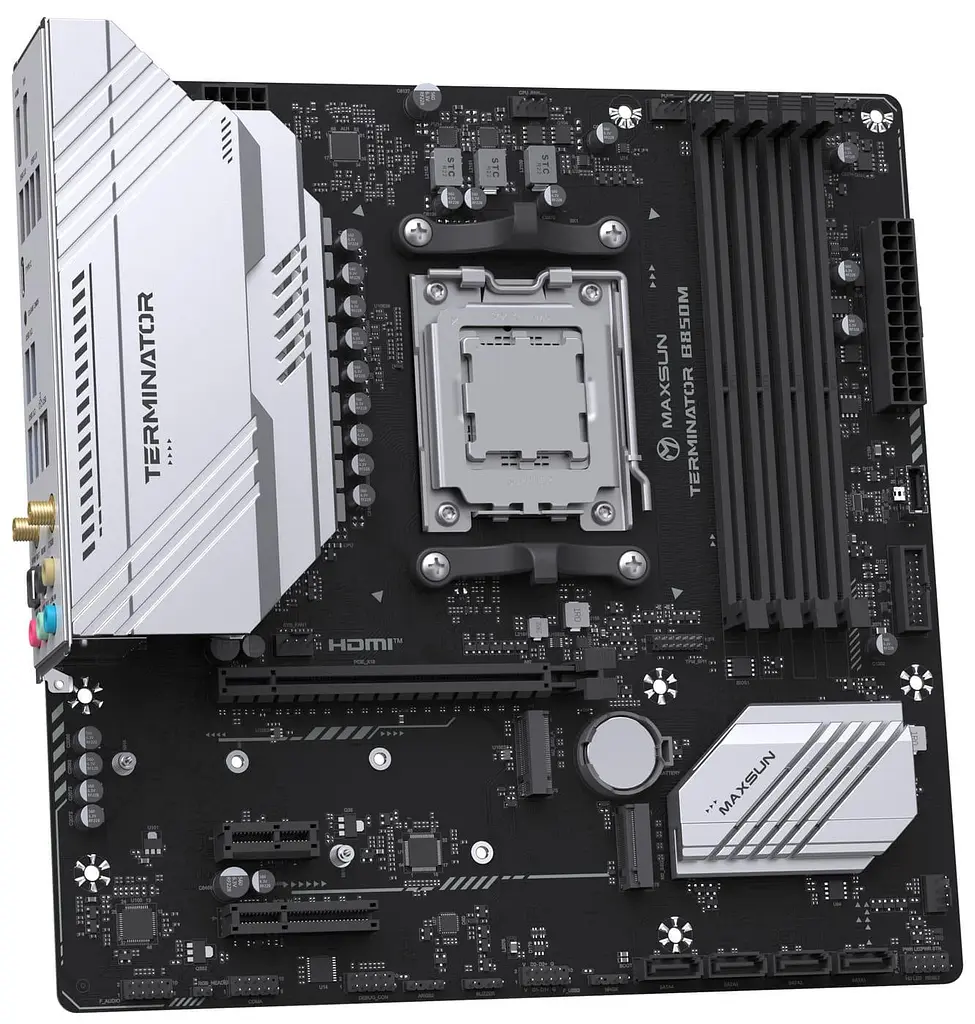 Материнська плата MAXSUN Terminator B850M WIFI (MS-TERMINATOR B850M WIFI) (Socket AM5, AMD B850, Micro-ATX) - фото 2