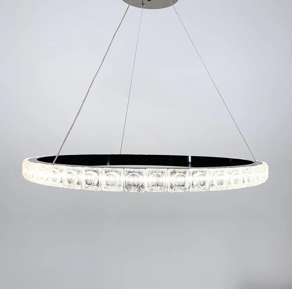 Підвісний світильник Delight Collection у чорному каркасі Line.F Діаметр 60см - фото 7