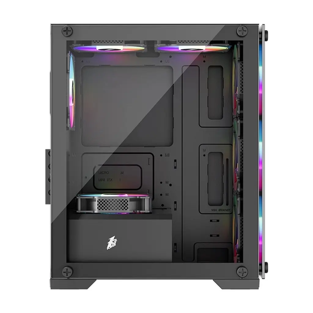 Корпус для ПК 1stPlayer X2-M-BK-4F1 - фото 3