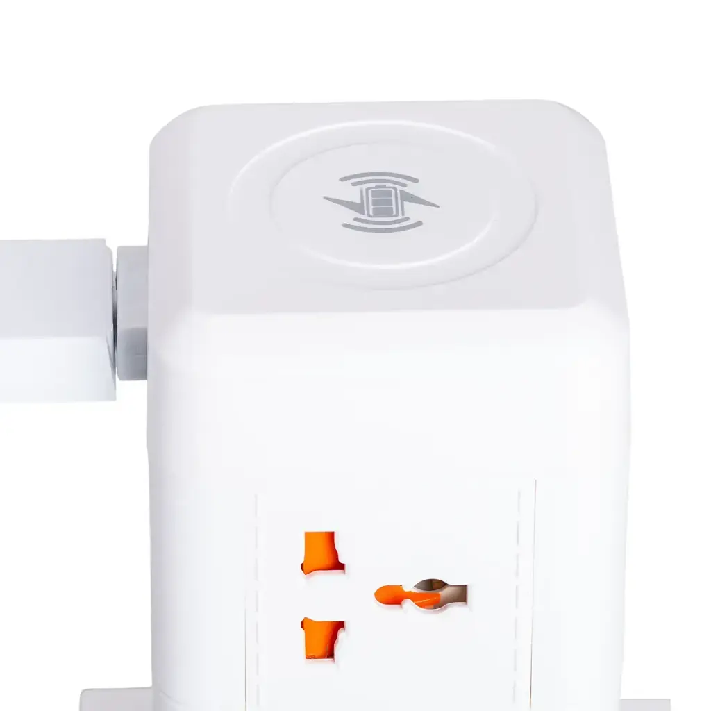 Сетевой фильтр-удлинитель Yiwu HP-5-1 TOWER B22 2.8 м 6 розеток 3USB + 1PD белый  - фото 4
