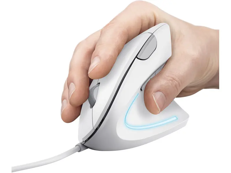 Миша Trust Verto Ergonomic White (25133) - фото 2