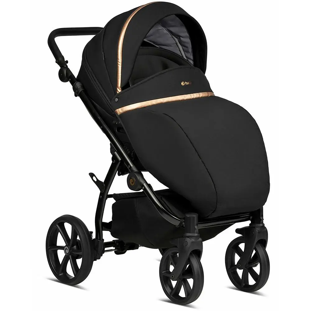 Коляска Tutis Uno 3 Plus Black Edition Copper, 2 в 1, чорна (1072199) - фото 6