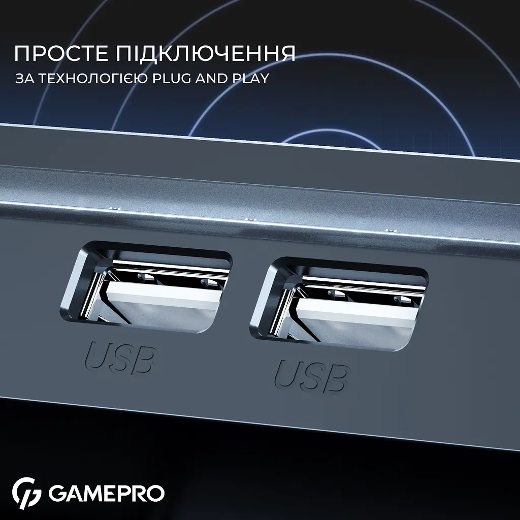 Підставка для ноутбука GamePro Black охолоджувальна (CP1040) - фото 5