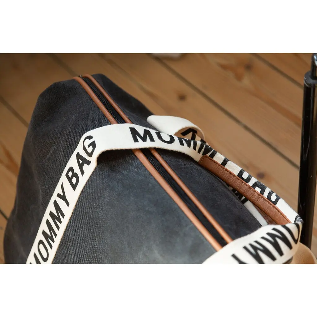 Сумка Childhome Mommy bag Signature - Canvas Black, чорна (CWMBBSCBL) - фото 13