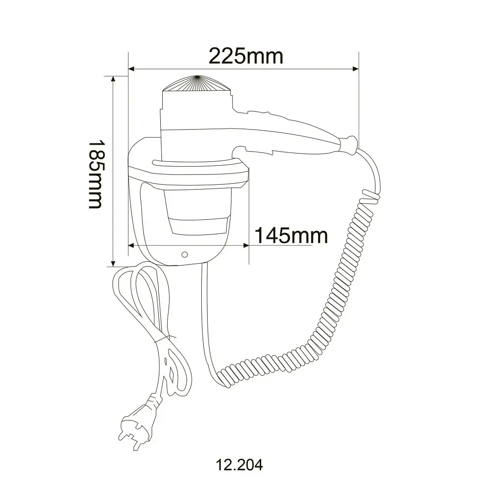 Фен Hotec 12.204 ABS White - фото 2
