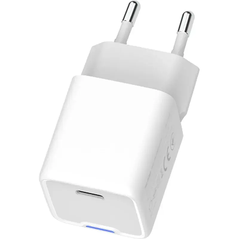 Зарядний пристрій ColorWay GaN Mini 25W PD Port PPS USB-C white (CW-CHS052PD-WT) - фото 5