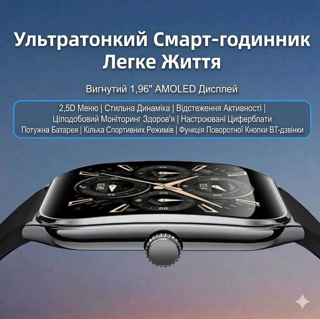 Смарт-годинник Lemfo FitCloudPro MT61 AMOLED Silver (FCP000MT61S) - фото 6