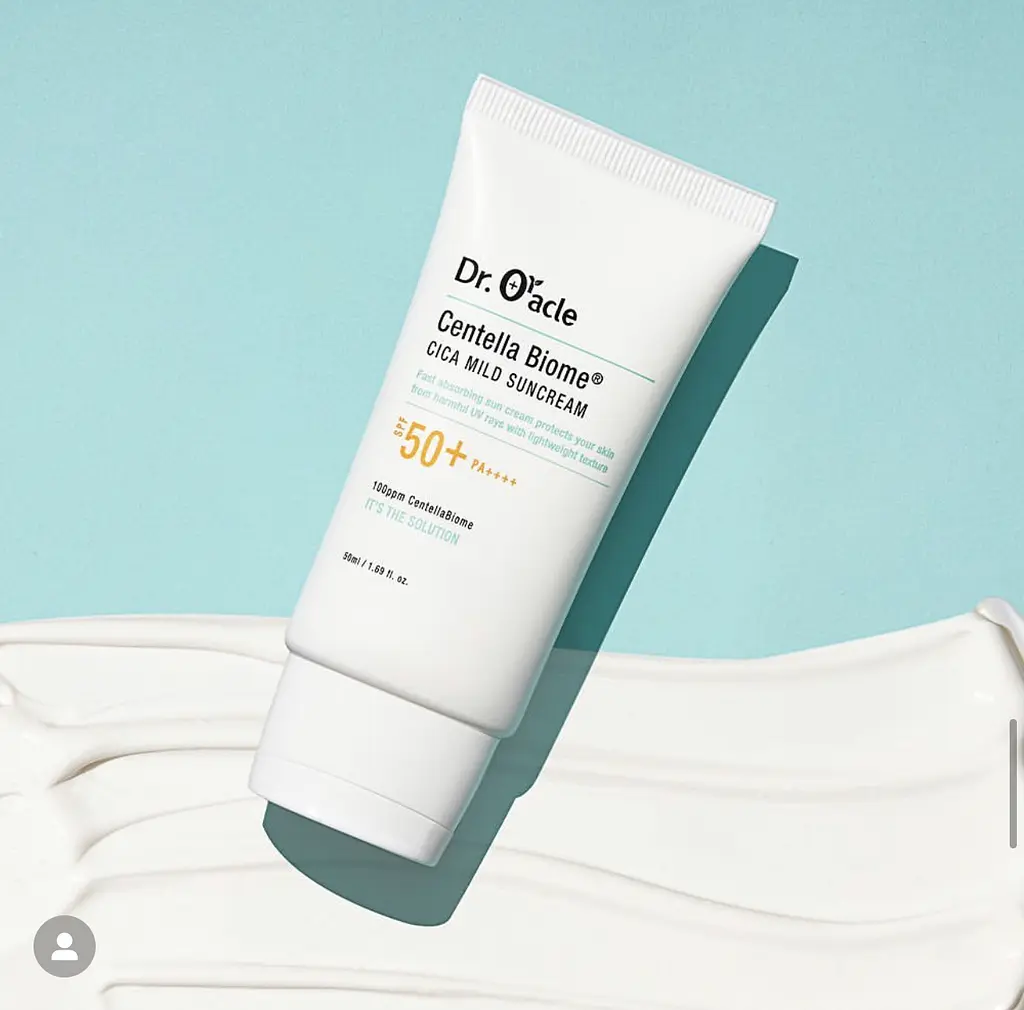 Заспокійливий сонцезахисний крем для обличчя Centella Biome Cica Mild Suncream Dr. Oracle 50 мл - фото 2
