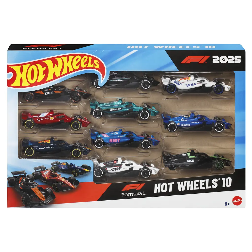 Набір машинок Hot Wheels Formula 1, 1:64, 10 шт. (JMM24)
