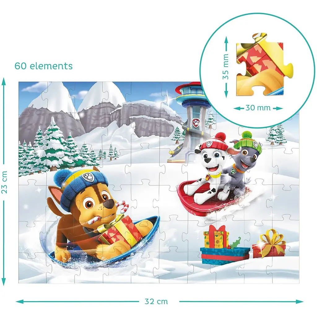 Пазл DoDo Paw Patrol Christmas, 60 елементів (200419) - фото 3