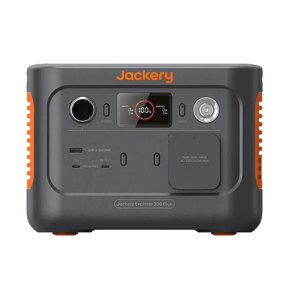 Комплект зарядна станція і панель Jackery Explorer 300 Plus + Solar Panel Black/Orange - фото 2