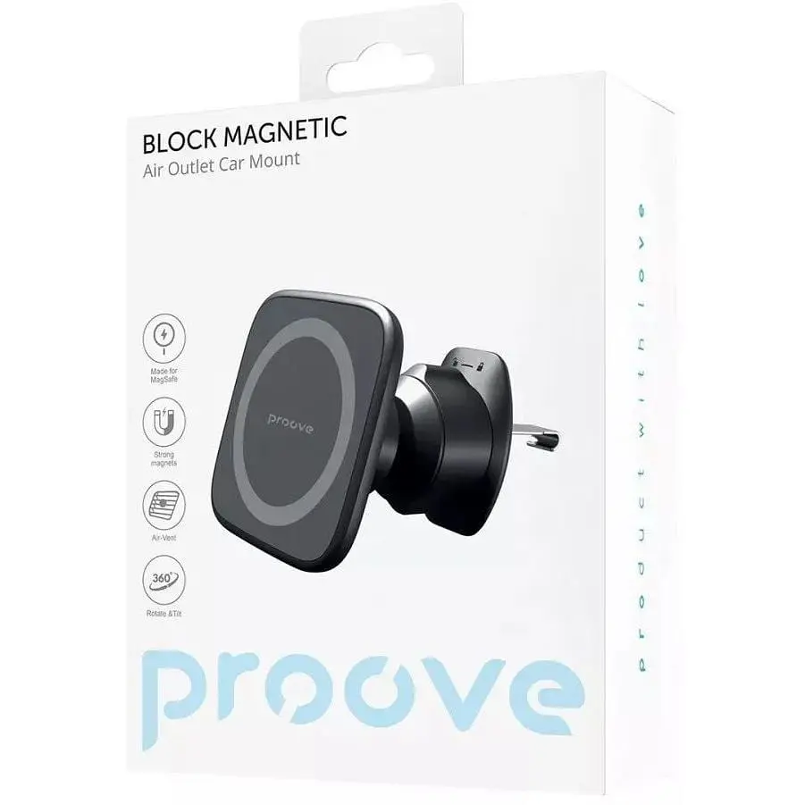 Автодержатель на решетку Proove Block Magnetic Air Outlet Car Mount - фото 3