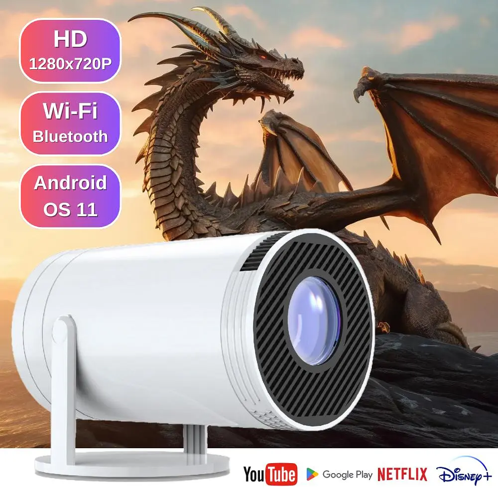 Проектор XON SmartView X-Core 1280x720P, 4K, Wi-Fi, Android, 5200Lm (XVPA1207AW 1714) Білий - фото 6