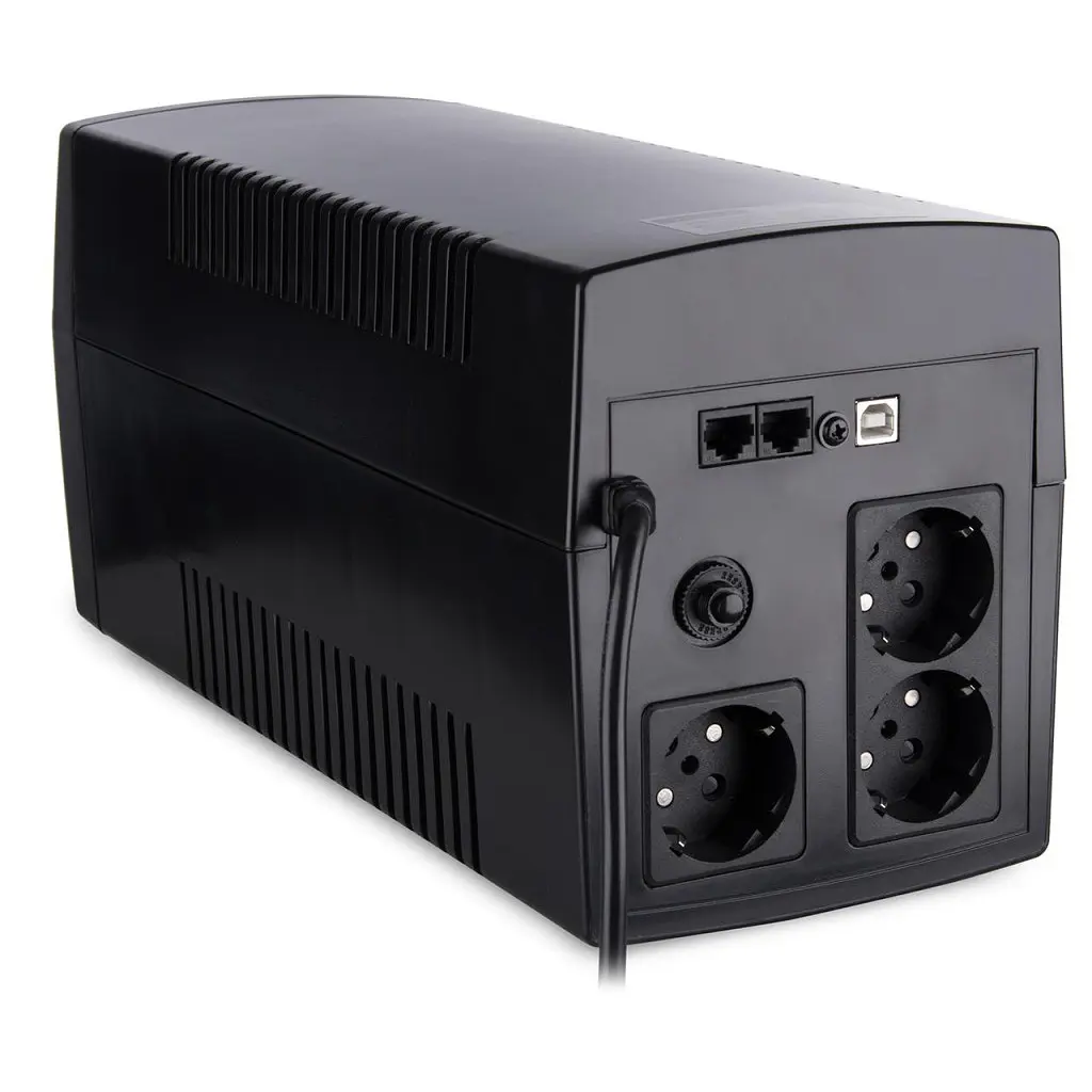 Пристрій безперебійного живлення Vinga LED 1200VA plastic case with USB (VPE-1200PU)  - фото 4