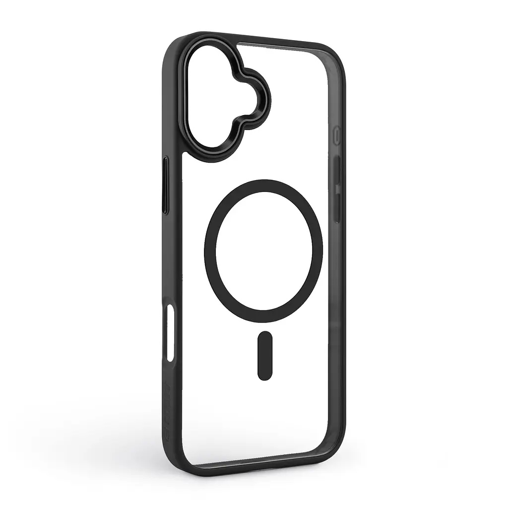 Чехол Apple iPhone 16 Plus, Unit MagSafe, черный, прозрачный, магсейф, противоударный, магнитный, панель-накладка с поддержкой MagSafe, с поддержкой беспроводной зарядки, TPU+PC, защита всего корпуса, ударопрочный, ArmorStandart (ARM78707) - фото 2