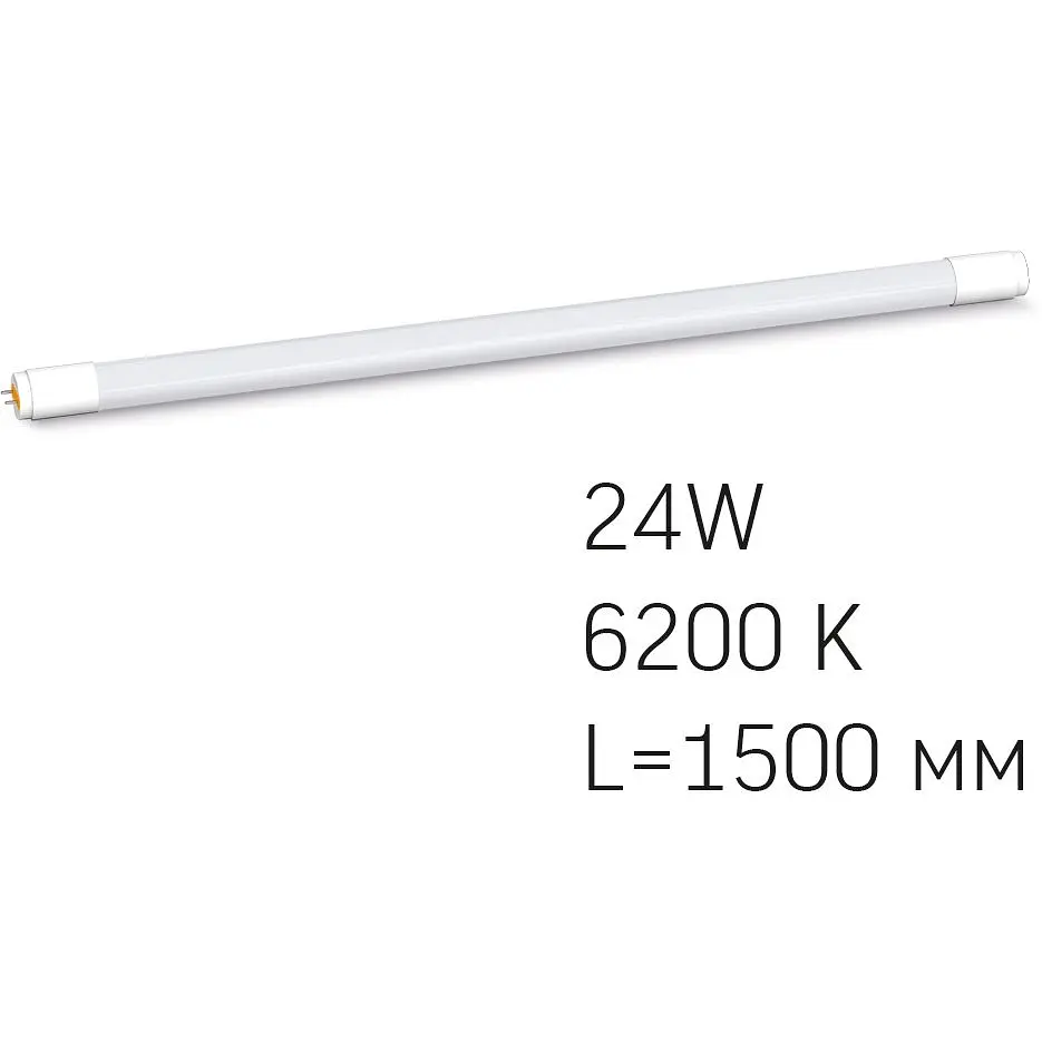 Лампа світлодіодна Videx LED матова T8 24W 1.5M 6200K (VL-T8-24156) - фото 2