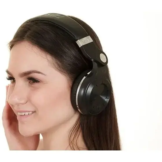 Бездротові навушники Bluedio T2 Plus Bluetooth із вбудованим радіо Чорні - фото 7
