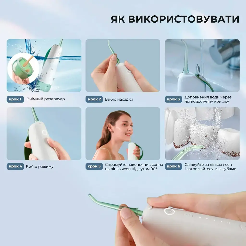 Ирригатор Oclean W10 Green [86711] - фото 6