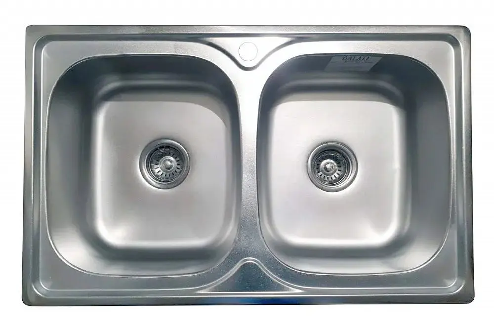 Кухонна мийка Romzha Fifika 2C Satin RO44015, Сірий