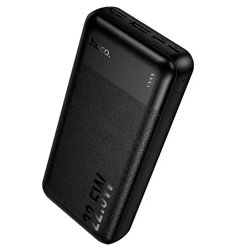 Універсальна мобільна батарея Hoco J159A Essence 22.5W+PD20W fully compatible power bank 20000mAh Чорна