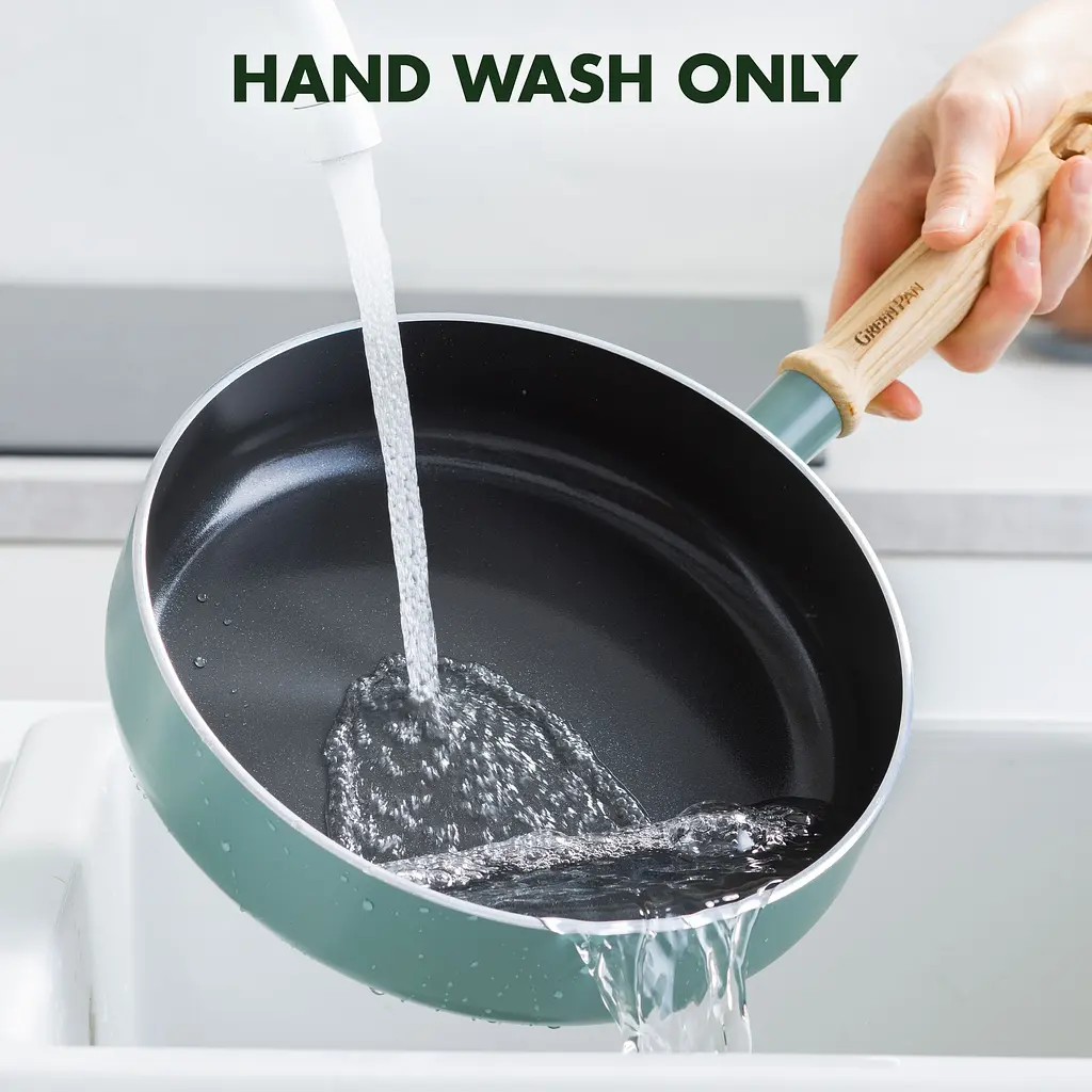 Сотейник GreenPan Mayflower с крышкой 24 см 2.6 л голубой (CC001682-001) - фото 2