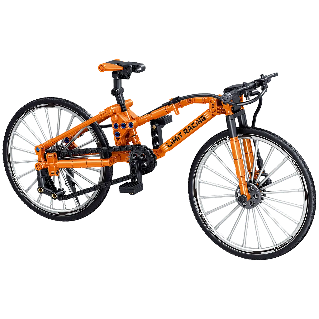 Конструктор велосипед  ZHEGAO DOWNHILL BIKE  скоростной горный  253 детали - фото 3
