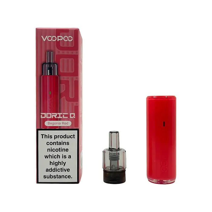 Електронна сигарета под-система VooPoo Doric Q Pod 800 mAh 2 ml Kit Begonia Red (15153) - фото 4